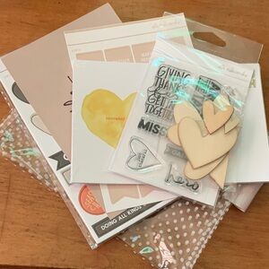 Heart Craft Kit - Cream and Yellow